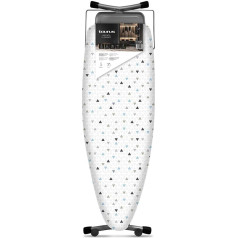 Taurus Argenta Elegance Silver Elegant Ironing Board, Cotton, White, 47 x 130 cm