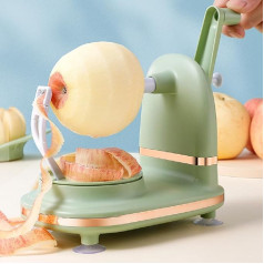 Apple Peeler Hand Crank, Easy to Use, Stainless Steel Hand Crank Apple Peeler for Kitchen, Home, Fruit Peeler with PP Material (Light Green)