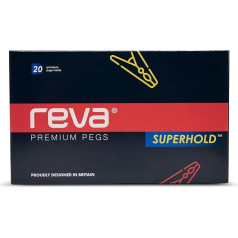 Reva Extra SuperHold Heavy Duty Non Slip Clothes Pegs Unique Design Blue/Yellow (Pack of 20)