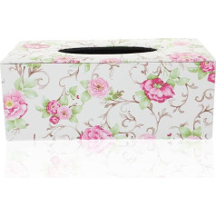 Veemoon Box Tissue Box Rectangular Tissue Holder Delicate Tissue Holder Party Supply Floral Paper Towel Dispenser for Home Hand Towel Dispenser Table Paper Storage Rack Paper Towels Car Pu