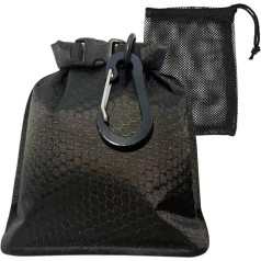 Waterproof Travel Soap Bag Outdoor Leakproof Soap Bag with Carabiner, Bubble Soap Case, Quick Dry Travel Soap Holder for Soap Dish, Shampoo Bars 13x17