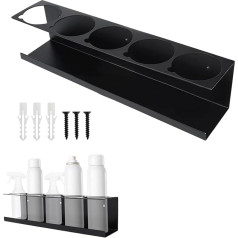 WMLBK Spray Bottle Rack, Can Holder for Spray Bottles, Wall Shelf, Can Holder, Storage Shelf, Spray Can Holder, Workshop Holder (Pack of 1)