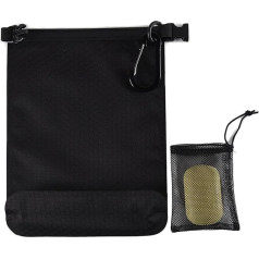 Travel Soap Bag Waterproof Leak-Proof Travel Soap Case Box Quick Dry Soap Travel Bag Soap Holder Soap Container with Soap Foam Bag and Carabiner for Travel, Camping, Outdoor, black