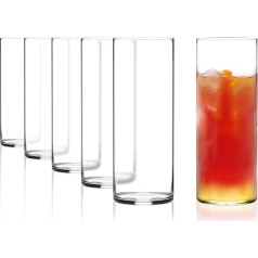 Stölzle Lausitz Kyoto Bar Water Glasses Set of 6 I 460 ml All-Round Glasses Ideal for Water, Juice or Cocktails I Dishwasher Safe Juice Glasses Made of Crystal Glass I Modern, Simple Universal Glasses