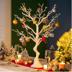 Sziqiqi White Decorative Tree Easter Tree: 75 cm High Decorative Tree for Christmas Halloween Large Artificial Tree for Wedding Wish Birthday White Decorative Branches for Table Decoration Outdoor