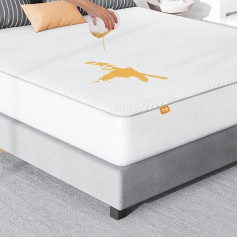 Sweetnight Mattress Protector Mattress Topper Mattress Protector Waterproof Breathable Washable 90 x 190 cm