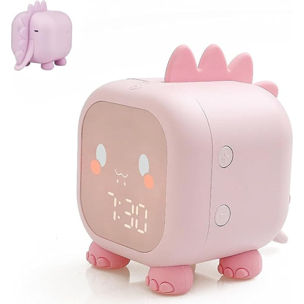 Children's Light Alarm Clock, Dinosaur Alarm Clock, Sunrise Simulator, Wake Up Children's Alarm Clock with Timer, Snooze, Sleep Trainer, Digital Alarm Clock for Girls, Boys, Children, Birthday