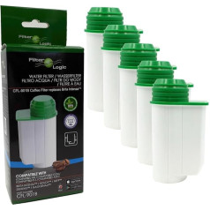 FilterLogic CFL-901B | Pack of 5 - Water Filter for Siemens EQ Series EQ.9 EQ.8 EQ.7 EQ.6 EQ.5 EQ.3 - Compatible with Brita Intenza TZ70003 - Alternative Filter Cartridge, Filter Cartridge