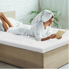 Memory Foam Mattress Topper Single Bed Comfort Body Support & Pressure Relief:2