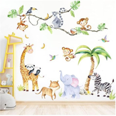 Grandora DL769-4 XXL Wall Sticker Set Safari Animals Wall Sticker Baby Nursery