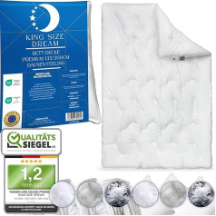 Premium Duvet 135 x 200 cm, Anti-Allergic, Choice of Sizes, Warm Blanket & Duvet, 4 Seasons Quilt