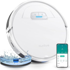 HONITURE Robot Vacuum Cleaner with Mop Function, G20 Robot Vacuum Cleaner 4000 Pa, Sweeping Vacuum Cleaner, 3-in-1, Vacuum Cleaner Robot, 150 Mins Max, Alexa & App Control, Ideal for Pet Hair, Carpets