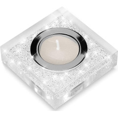 Lotus 1 Elegant Tealight Holder with Swarovski Crystals