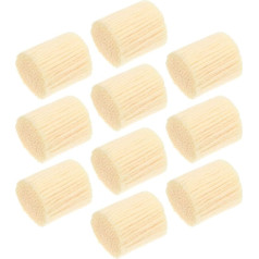 HEALLILY 10 Rolls Latch Hook Yarn Pre-Cut Yarn Bundle Carpet Yarn DIY Latch Knitting Yarn Vintage Carpet Yarn Latch Hook Kits for Kids Adults Beginners Beige