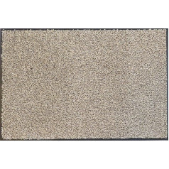 oKu-Tex Doormat | Dirt Trapper Mat | Eco Dry | Beige | Cotton | Recycled Rubber | for Indoor | Entrance Area / Front Door / Hallway | Non-Slip | 60 x 90 cm