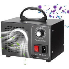 Ozone Generator 60,000 mg/h Ozone Device, Ozoniser Industrial O3 Ozone Air Purifier with 60 Min Timer, Ozone Generator Device for Water, Air, Car, Clinics, Workshops, Kitchen Odours - 12 V