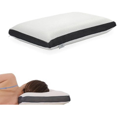 Memory Foam Pillow - Breathable and Hypoallergenic - 41 x 72 cm - Height 12 cm
