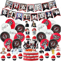 Stray-K Birthday Party Decoration, Stray-K Decoration Set, Birthday Party Decorations, Happy Birthday Banner, Cake Insert, Children's Theme Party, Balloons, Stray-K Fans