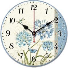 SWHONG Without Ticking Noises Wall Clock, 12 Z0 LL/30.5 cm Round Wall Clock Bedroom Living Room Wall Clock Home Decorations