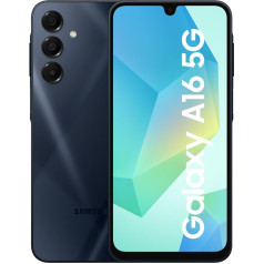 Samsung Galaxy A16 5G Smartphone without Contract, Mobile Phone with Android, 50 MP Main Camera, 16.91 cm / 6.7 Inch Display, 128 GB, Blue Black
