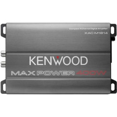 Kenwood KAC-M1814 4 Channel Compact Bridgeable Digital Amplifier 400W Max Power