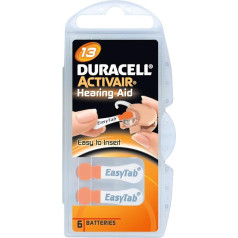 Duracell Activair Type 13 Hearing Aid Batteries Pack of 60 Orange