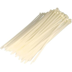 KTEC450X8N | KTEC CABLE TIES 450MM X 8.0MM NATURAL, NYLON 66, UL94V-2, TENSILE STRENGTH 55KGS MIN (PACK OF 100)