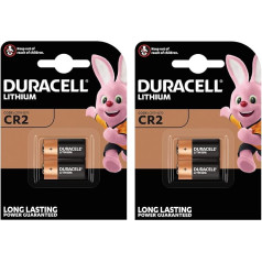 4 X Duracell Ultra Photo DLCR2 3 V Lithium Batteries - 2 Packs of 2