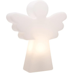 Design Shining Angel LED Angel Figurine (40 cm, White) E27 Socket Including Bulb in Warm White, Christmas Decoration, Gift for Christening, Communion or Confirmation, for Indoor and Outdoor
