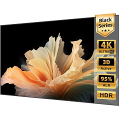 Projector Screen, 84 Inch ALR CLR, 4K Ultra HD Laser TV Screen, Wall Mounting, Ambient Light Repellent, Wall Mount Projector Screen for Ultra Short Distance Projector Home Cinema