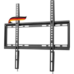 SCHWAIGER 9338 TV Wall Mount 32-75 Inch TV Mount Maximum 35 kg Max. VESA Standard 400 x 400 Black Includes Mounting Accessories