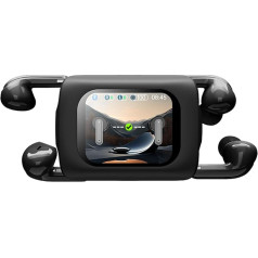 Wireless Bluetooth One Touch Screen Box with Two Pairs of Active Noise Cancelling Earbuds Smart ANC/ENC Earphones In-Ear Headphones with Screen On Case TWS Earphones Bluetooth for iPhone Android Work