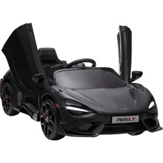AIYAPLAY Children's Electric Car 12 V McLaren 765LT Children's Car with 2.4G Remote Control, MP3 Music, Electric Vehicle with Horn, Lights, Double Doors, Soft Start, 3-5 km/h, for 3-6 Years Children,