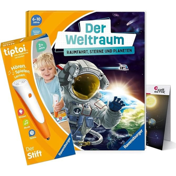 Ravensburger Space Space Star and Planets + 00110 Pen + Space Poster Educational Toy for Children
