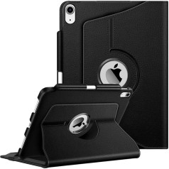 Fintie Case for iPad 11 Generation 11 Inch 2025 (A16), iPad 10 Generation 10.9 Inch 2022 with Pencil Holder - Protective Cover with 360 Degree Rotating Stand and Auto Sleep/Wake, Black
