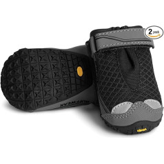Ruffwear All-Terrain Dog Boots (Set of 2), Large Breeds, Size: 76 mm/3 in, Obsidian Black, Grip Trex, P15202-001300