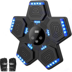 Music Boxing Machine, Music Box Machine with Boxing Gloves, Boxing Machine with Music, Wall Mounted Boxing Machine with Bluetooth, Boxing Machine for Children and Adults for Indoor Gym