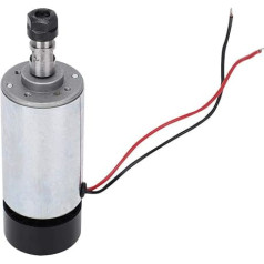 CNC Spindle, 12-48VDC Engraving Machine Spindle 300W Brushed High Speed Air Cooling Spindle, for Engraving Circuit Boards, Acrylic, Drilling etc.