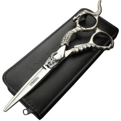 5.5/6 Inch Professional Hair Trimmer, Stainless Steel Sharp Hair Trimmer, Specialized for Hairdressers (5.5 Inch Cutting Scissors)
