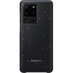 Samsung LED Smartphone Cover EF-KG988 for Galaxy S20 Ultra Mobile Phone Case, LED Notifications, Light Effects, Protective Case, Black, 6.9 Inches