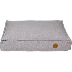 Hampton Orthopaedic Dog Bed, Light Grey, Medium, 80 x 60 x 15 cm