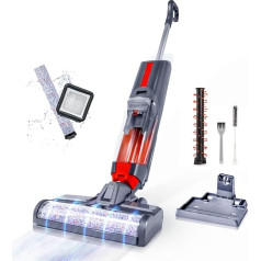 F16 PRO Wireless Floor Cleaner Smart 3-in-1 Wet Dry Vacuum Mop with Dual Tank Design for Carpets and Tiles | UV Cleaning | Self Cleaning | LED Indicator | Powerful and Lightweight