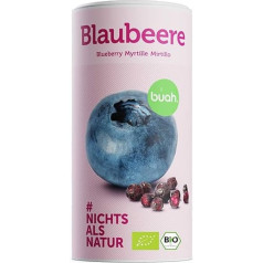 BUAH® Freeze Dried Blueberries Organic | Dried Blueberry Organic without Added Sugar | 100% Freeze Dried Fruits (Vegan Gluten Free Lactose Free) | Ideal Snack (140 g)