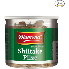 DIAMOND Shiitake Tonko Dried Asian Edible Mushrooms for Cooking & Eating Natural for Rice and Soups - 3 x 30g