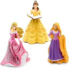 tonies Audio Figures Bundle for Toniebox, 3 x Disney Princesses: Beauty and the Beast, Rapunzel - Tangled & Sleeping Beauty, for Children from 4 Years