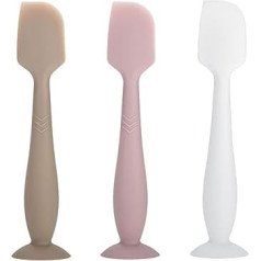 3 Pack Baby Diaper Cream Spatula - Baby Diaper Rash Cream Applicator for Butt Paste Nappy Cream - Nappy Cream Brush for Newborn (Grey, Pink, White)