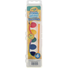 Crayola Washable Watercolor Paints, 8 Primary Colors (Pack of 4)