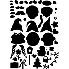 Ideen mit Herz Cutting Dies | Gnome to Assemble | Pack of 54