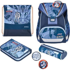 Herlitz Kids Ultralight Plus Primary School Bag - Blue, blue