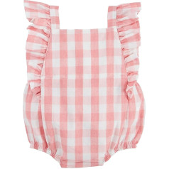 Mud Pie Baby Girl Children's Pink Gingham Bubble Bubble